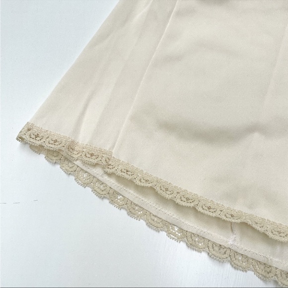 Vintage Pale Peach Cream Slip Nightie Size S - Picture 5 of 6